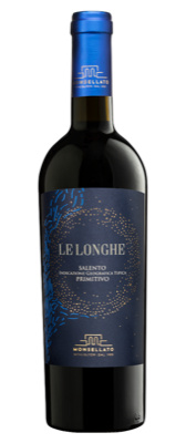 Vino Rosso Le Longhe Primitivo Monsellato